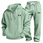 Waffle-Knit Performance Hoodie Jogger Set - Clearance Sale