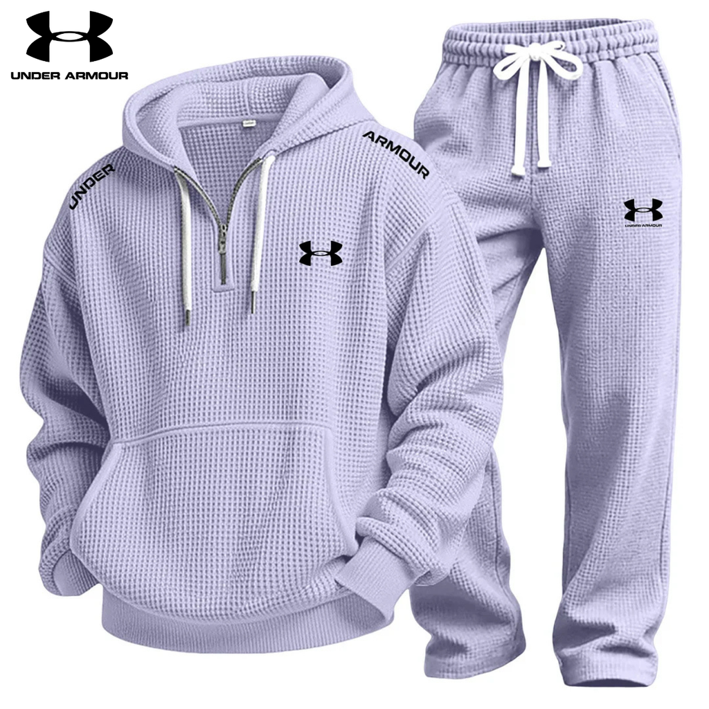 Performance Set with Waffle Knit Hoodie and Jogging Pants || Clearance Sale