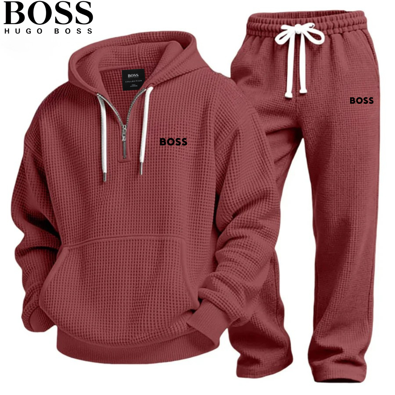 2026 Casual Waffle Textured Tracksuit || CLEARANCE PRICE