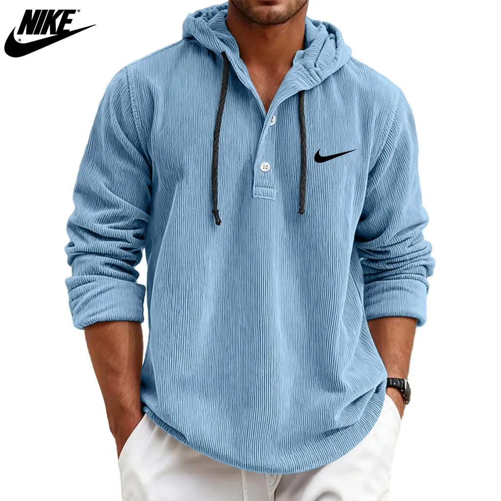 2026 Textured Hooded Henley || Clearance Sale