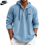 2026 Textured Hooded Henley || Clearance Sale