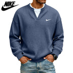 Textured V-Neck Sweatshirt || CLEARANCE SALE