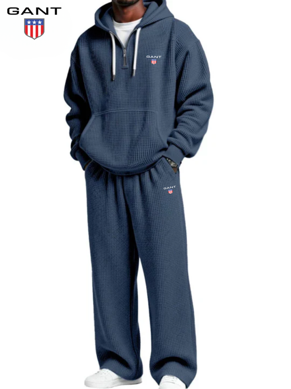 Waffle-Knit Performance Hoodie Jogger Set || Clearance Sale