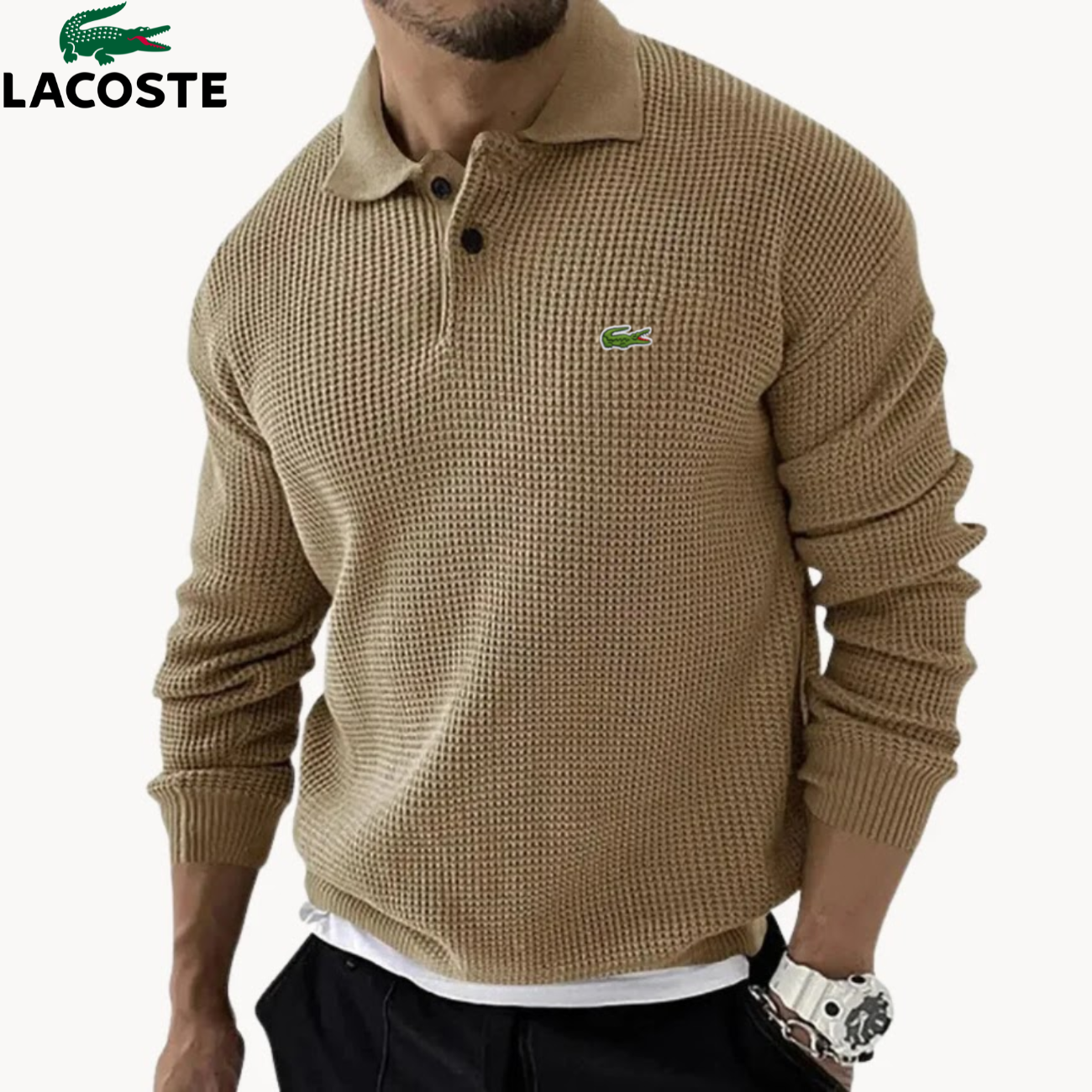 2026 Textured Knit Polo Sweater || Clearance Sale