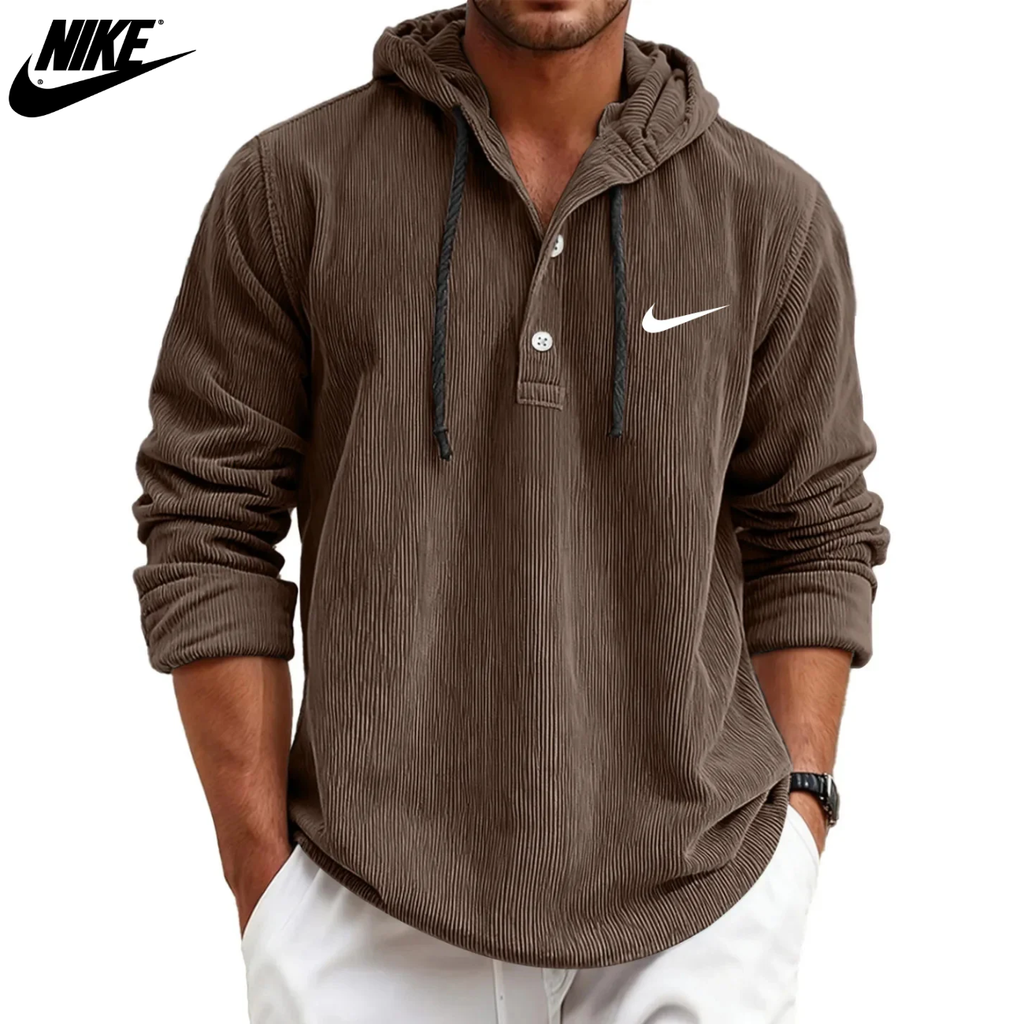 2026 Textured Hooded Henley || Clearance Sale