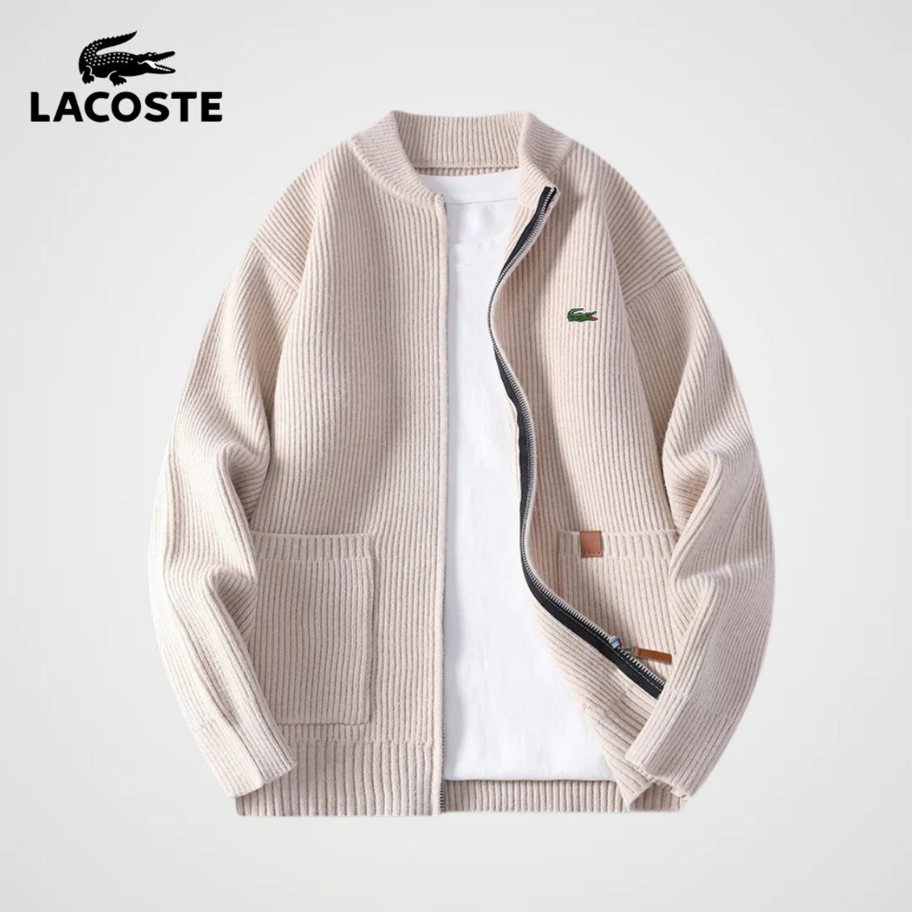 Zipped Knit Cardigan || CLEARANCE PRICE