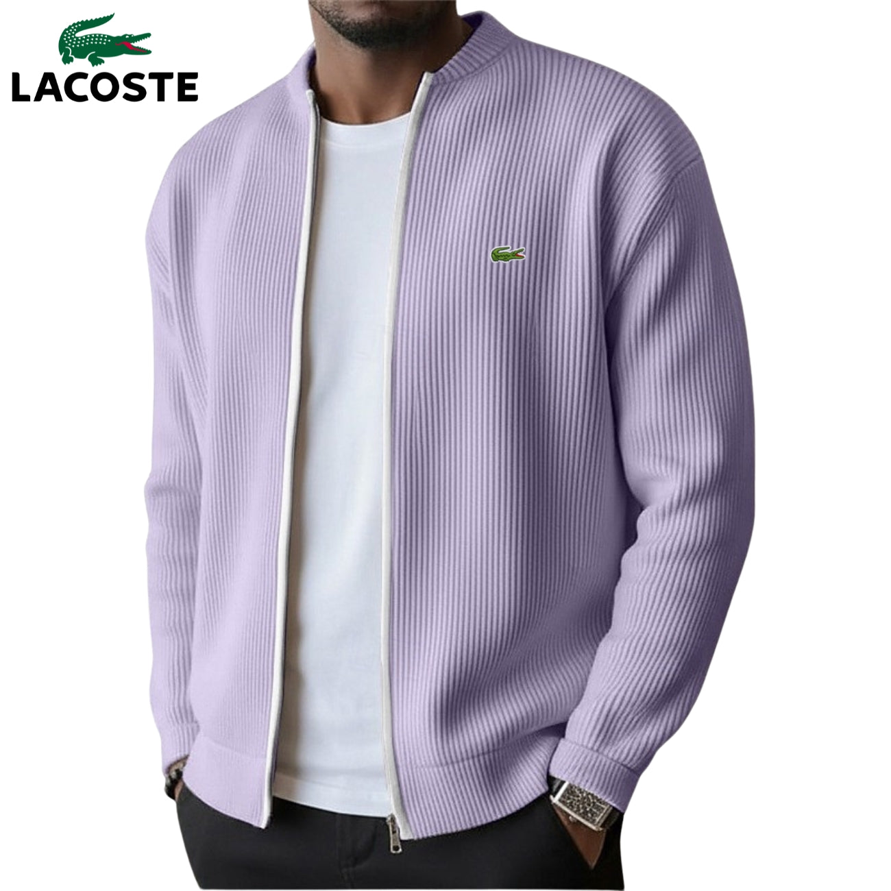 2026 Men's Ribbed Zip-Up Sweater - Clearance Sale