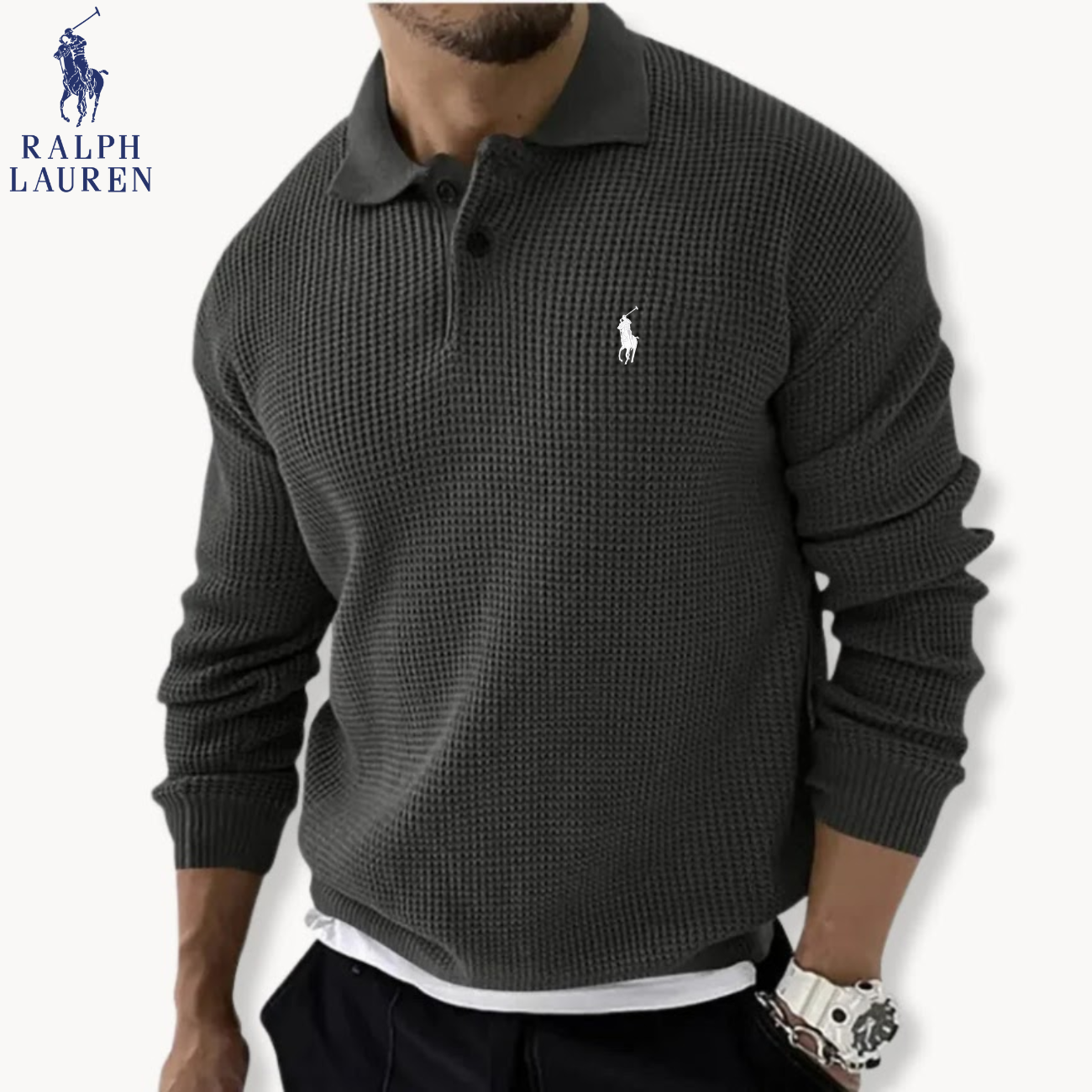 2026 Textured Knit Polo Sweater || Clearance Sale