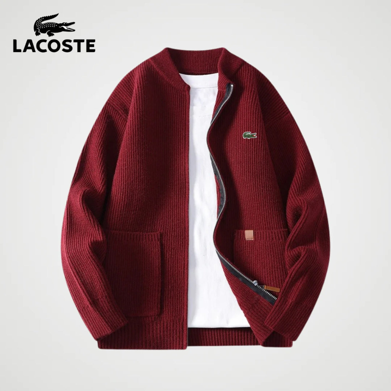 Zipped Knit Cardigan || CLEARANCE PRICE