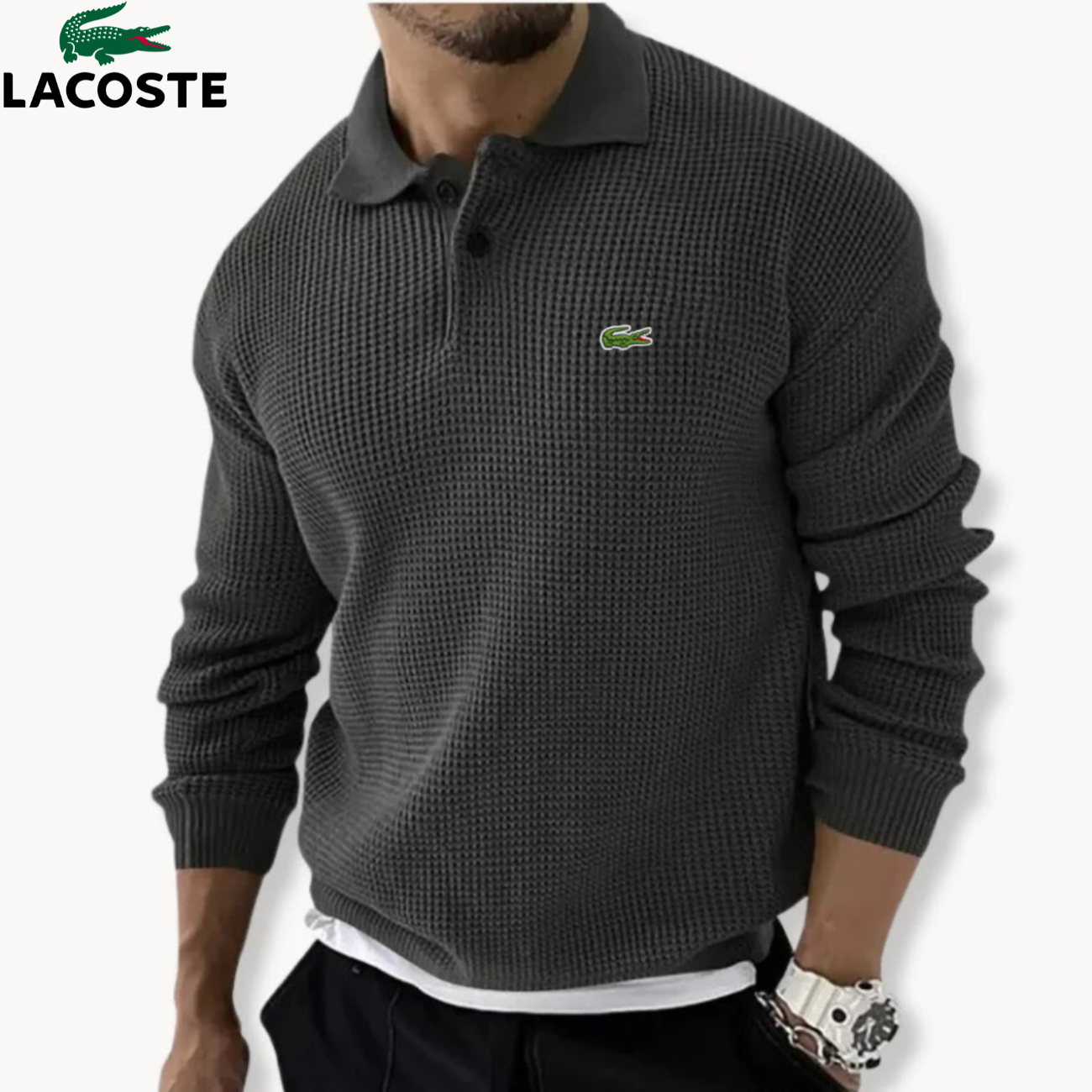 2026 Textured Knit Polo Sweater || Clearance Sale