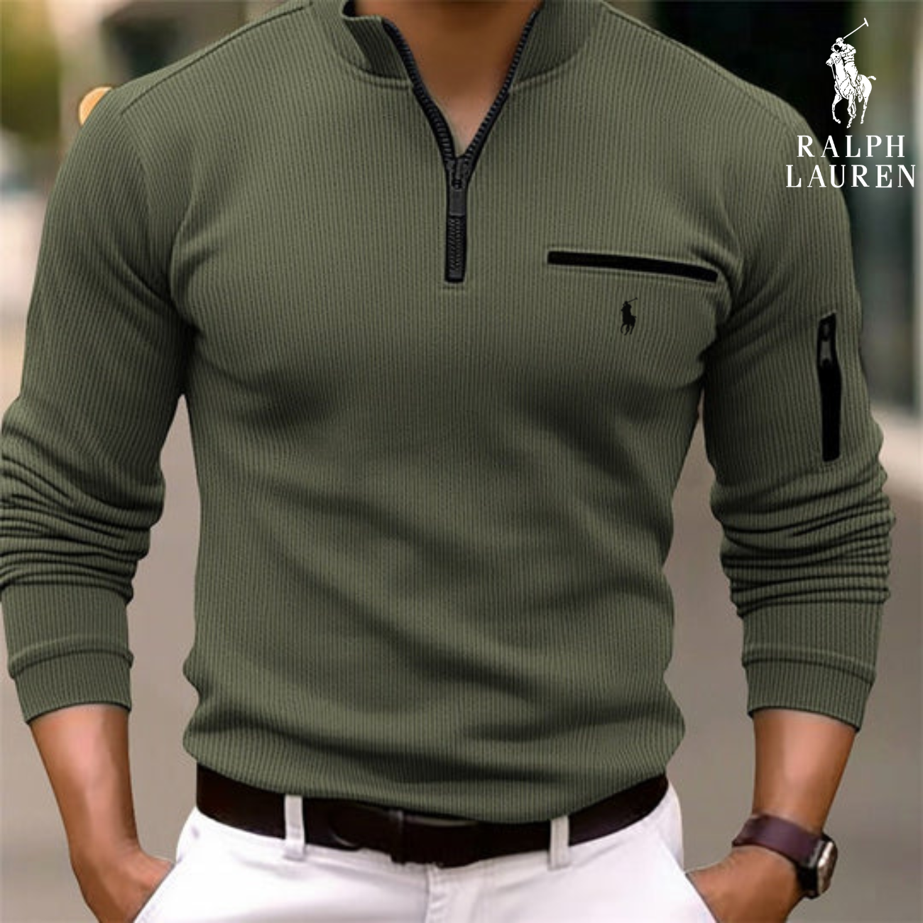 2026 Functional Knitted Sweater with Half-Zip || Clearance Sale