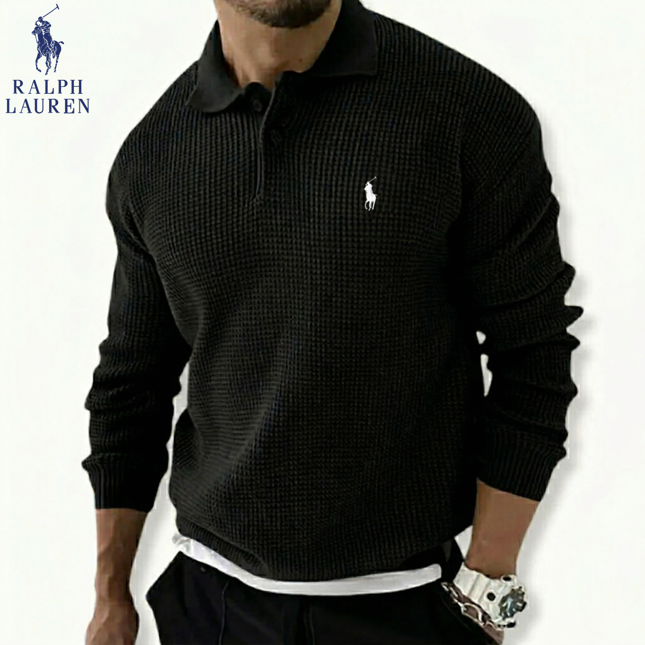 2026 Textured Knit Polo Sweater || Clearance Sale