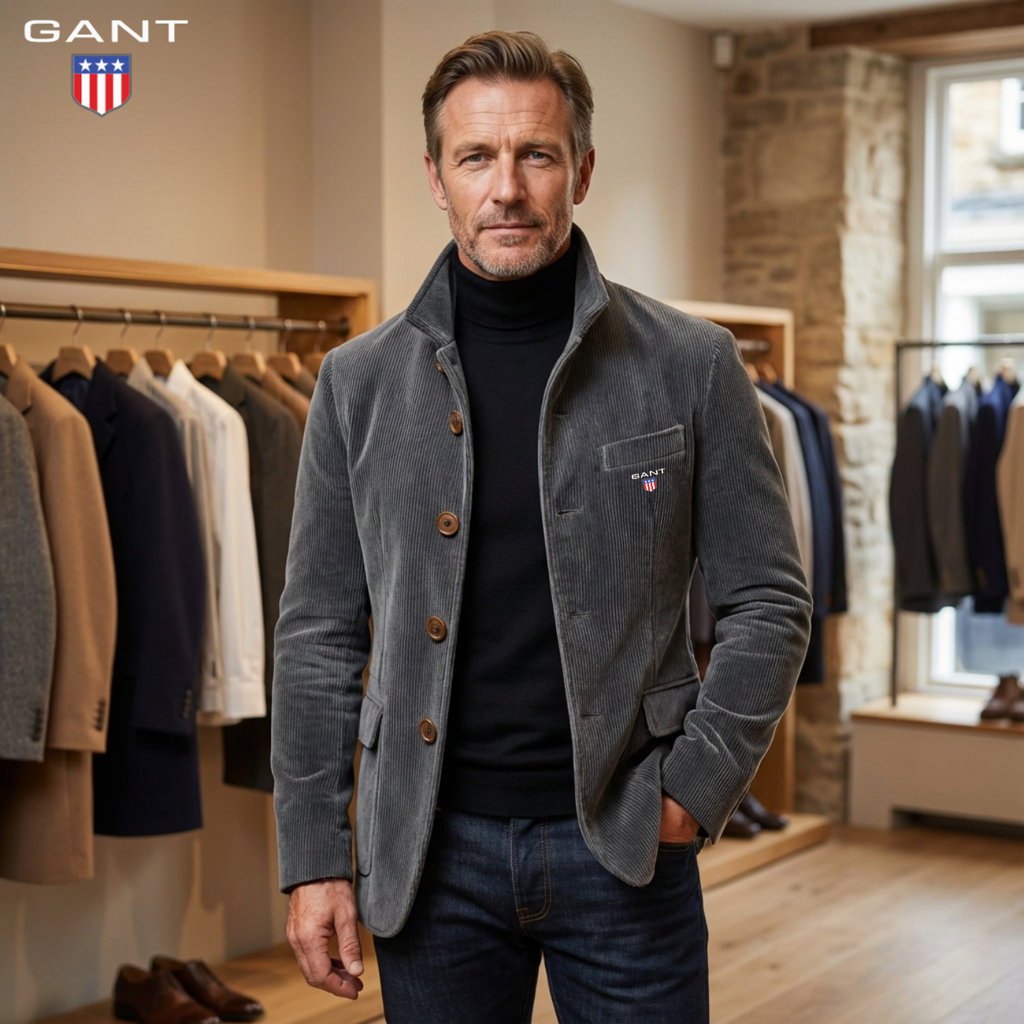2026 Modern Fit || Corduroy Button Jacket