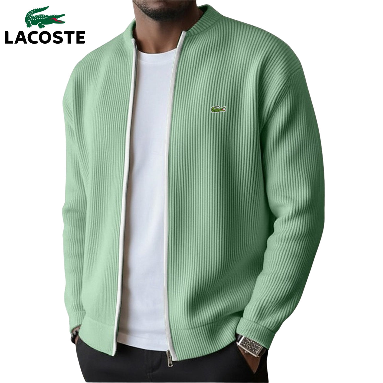 2026 Men's Ribbed Zip-Up Sweater - Clearance Sale