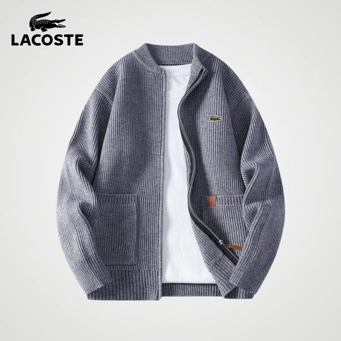 Zipped Knit Cardigan || CLEARANCE PRICE