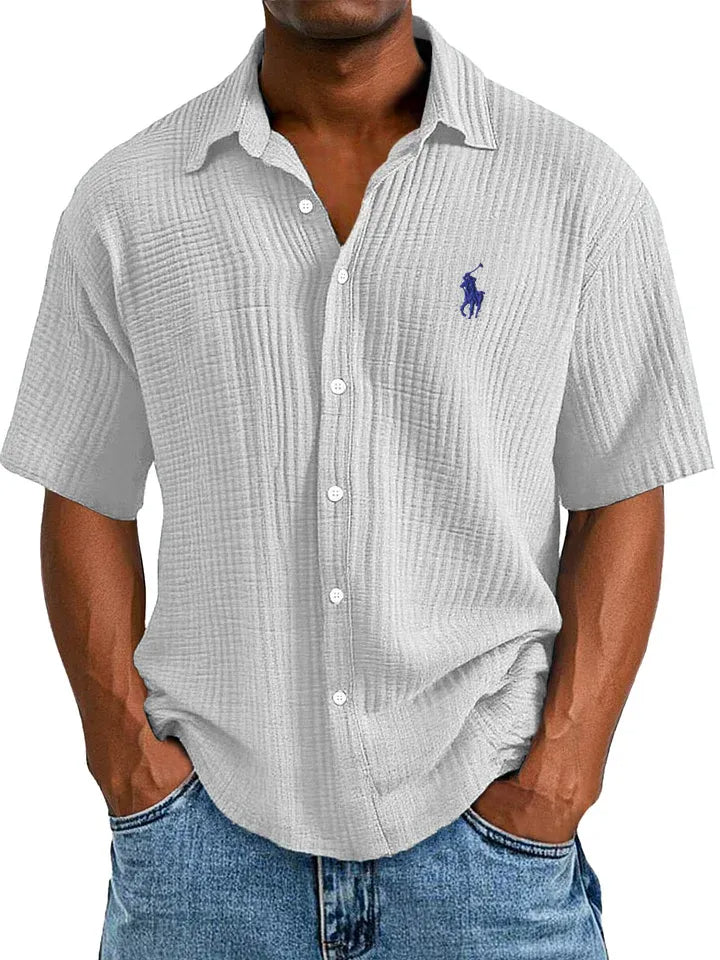 Breezy Cotton Camp Shirt — Clearance Sale