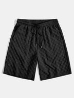 High Collar Jacquard Checkered Set - Liquidation P3rice