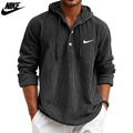 2026 Textured Hooded Henley || Clearance Sale
