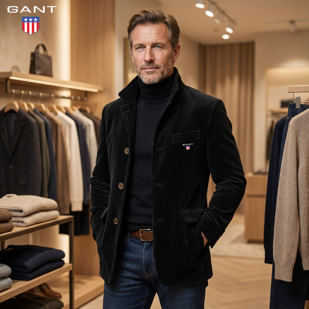 2026 Modern Fit || Corduroy Button Jacket