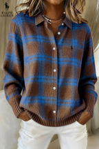 2026 Relaxed Fit Plaid Knit Shirt || Clearance Sale