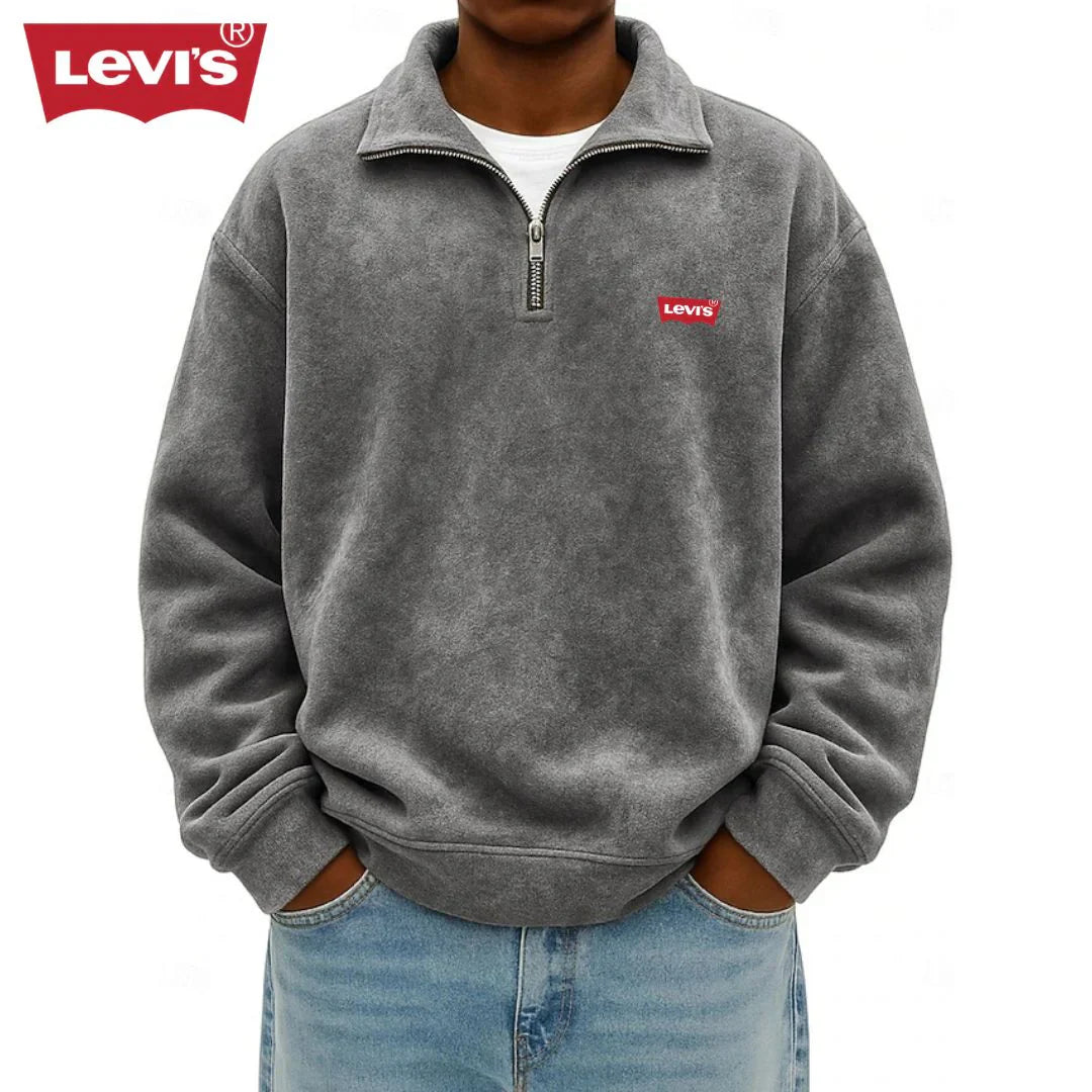 Men’s Half-Zip Polo Sweatshirt