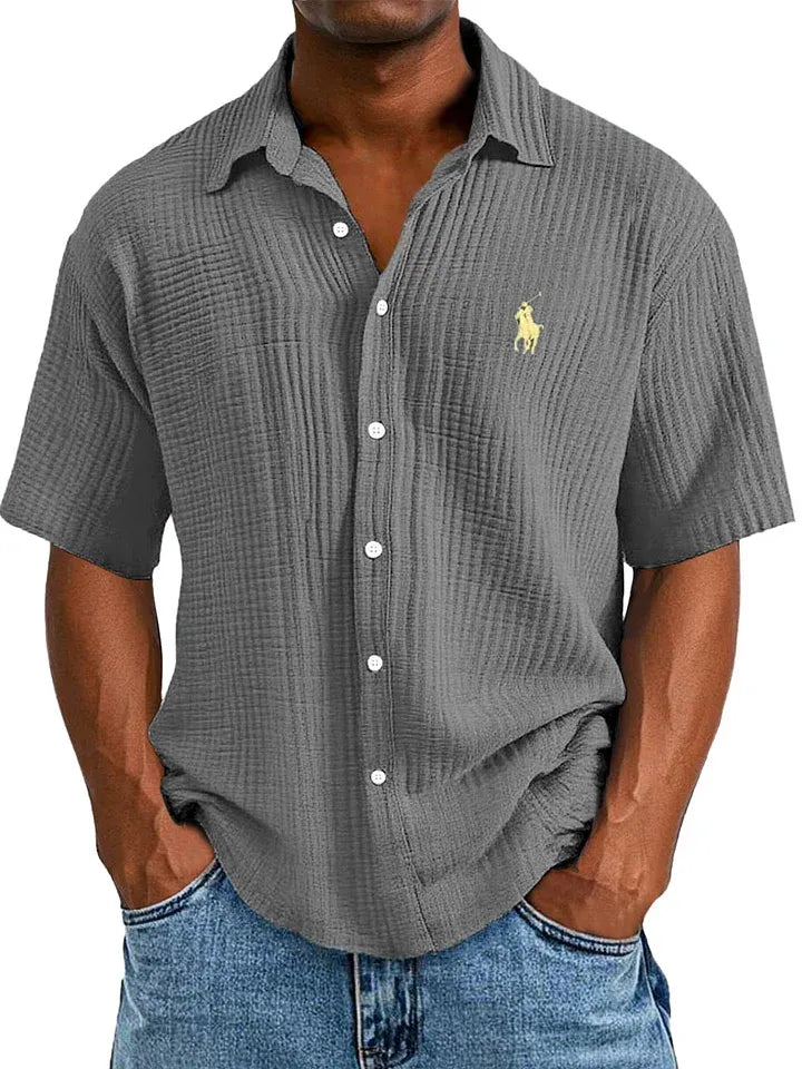 Breezy Cotton Camp Shirt — Clearance Sale