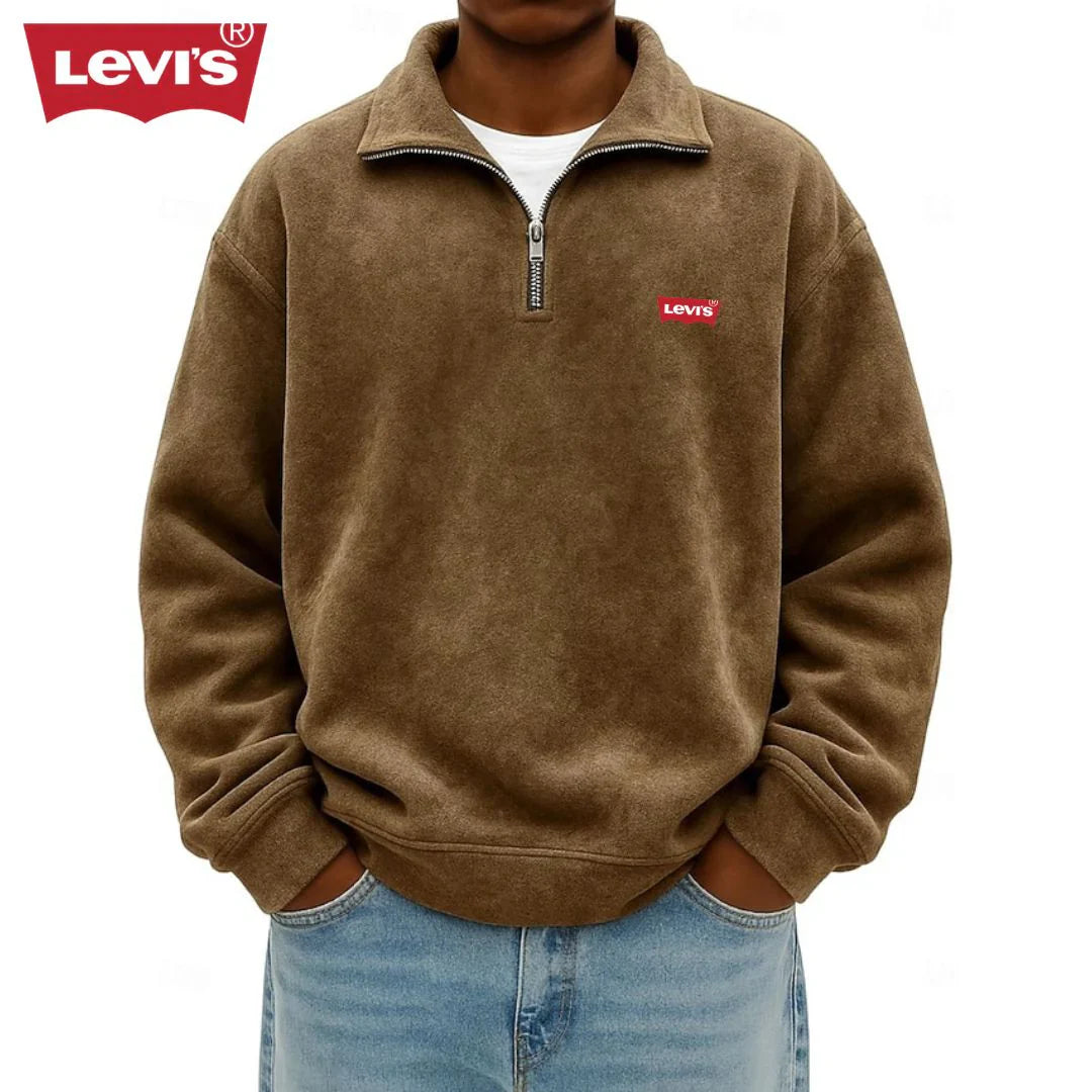 Men’s Half-Zip Polo Sweatshirt