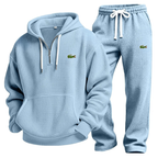 Waffle-Knit Performance Hoodie Jogger Set