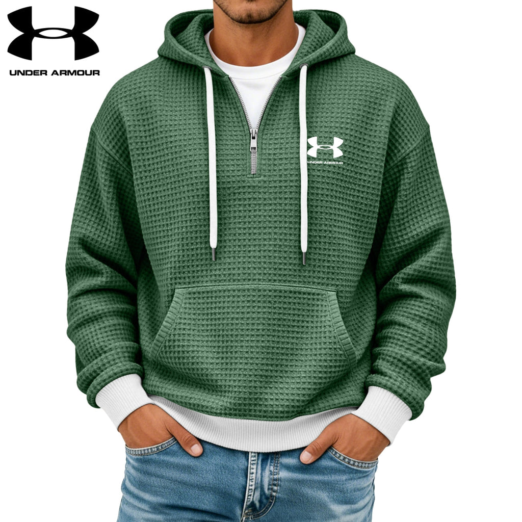 Textured Half-Zip Hoodie || CLEARANCE SALE