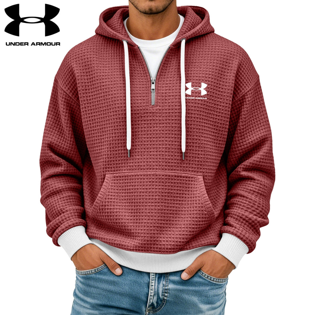 Textured Half-Zip Hoodie || CLEARANCE SALE