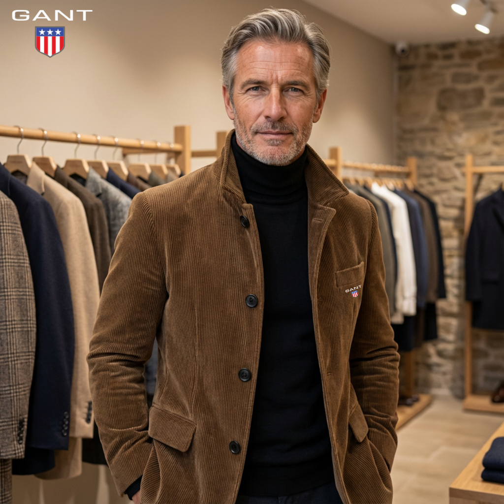 2026 Modern Fit || Corduroy Button Jacket