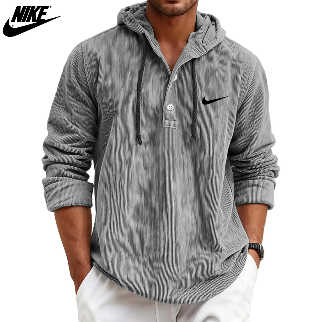 2026 Textured Hooded Henley || Clearance Sale
