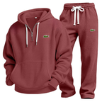 Waffle-Knit Performance Hoodie Jogger Set