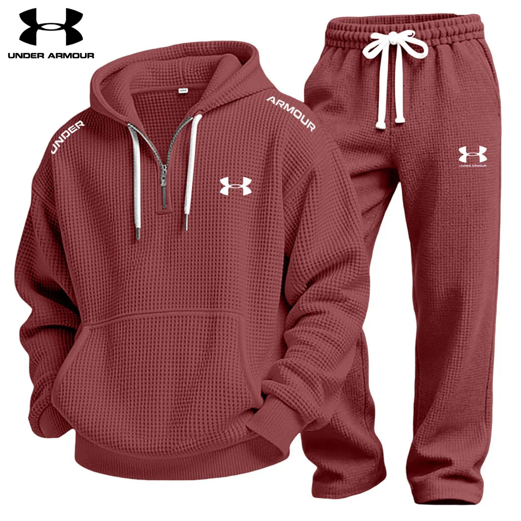 Performance Set with Waffle Knit Hoodie and Jogging Pants || Clearance Sale