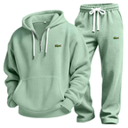 Waffle-Knit Performance Hoodie Jogger Set