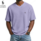 2026 Waffle Knit V-Neck Tee || Clearance Sale