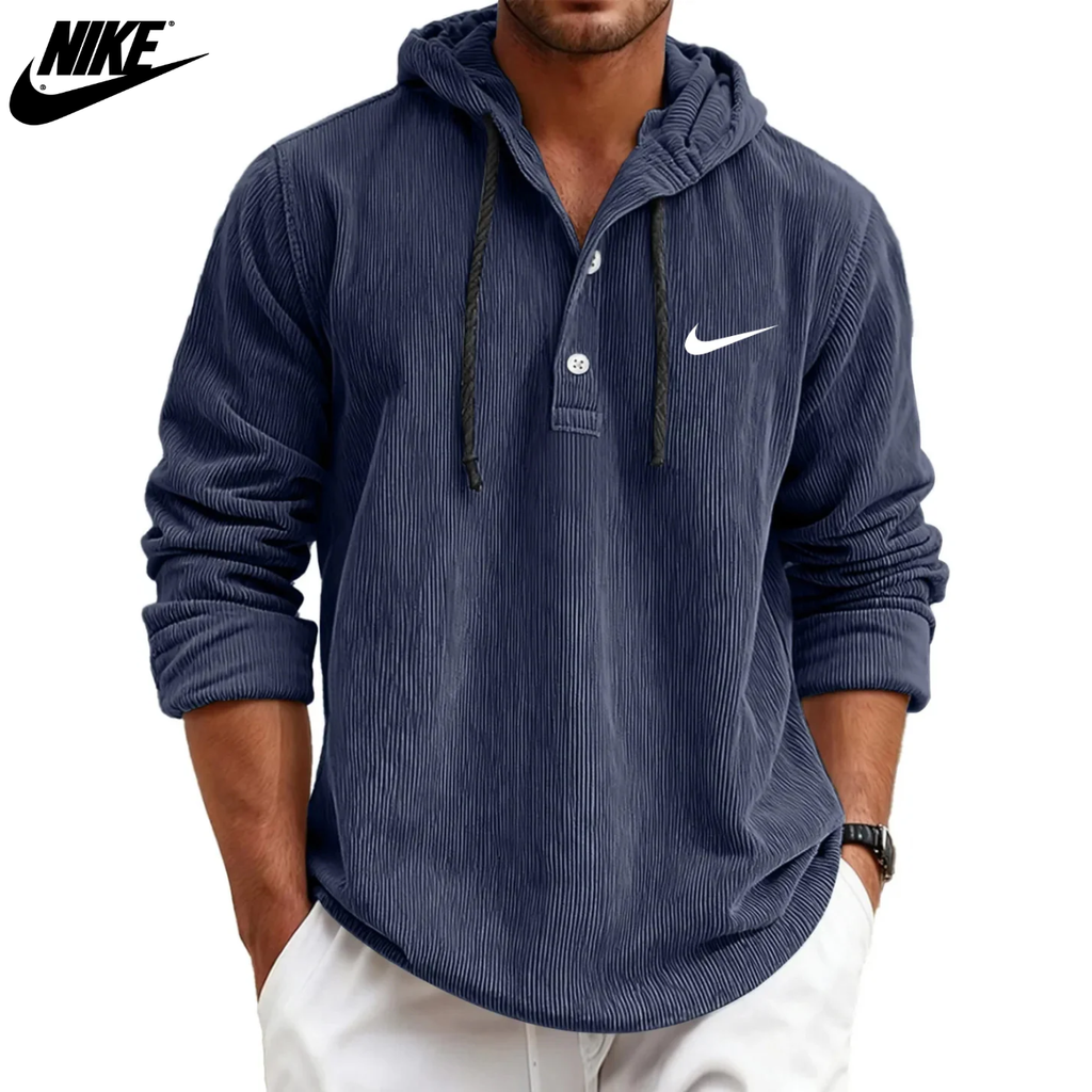 2026 Textured Hooded Henley || Clearance Sale