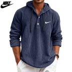 2026 Textured Hooded Henley || Clearance Sale