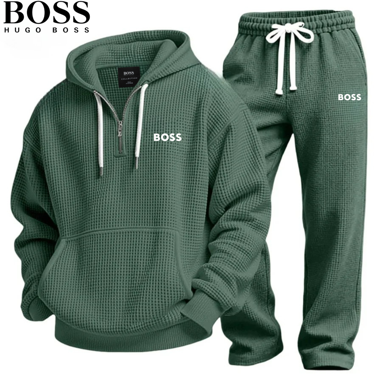 2026 Casual Waffle Textured Tracksuit || CLEARANCE PRICE
