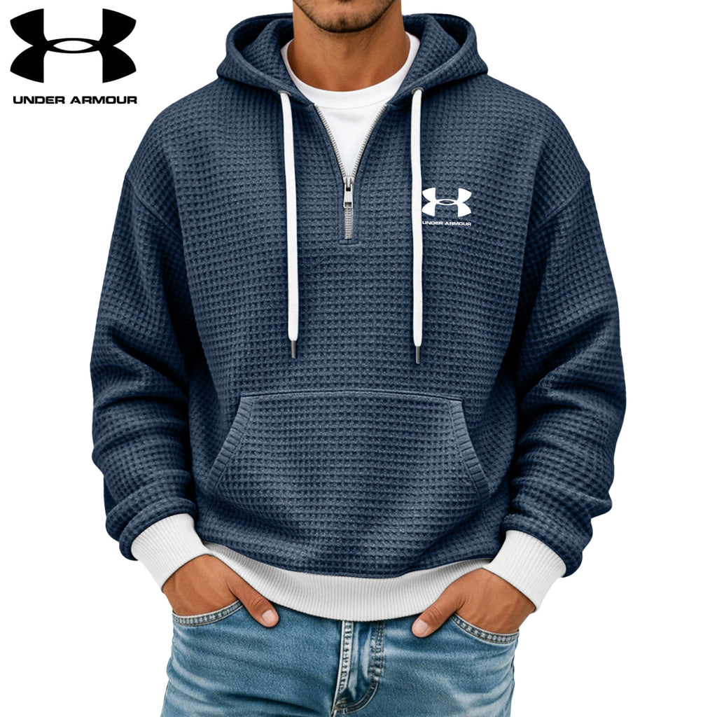 Textured Half-Zip Hoodie || CLEARANCE SALE