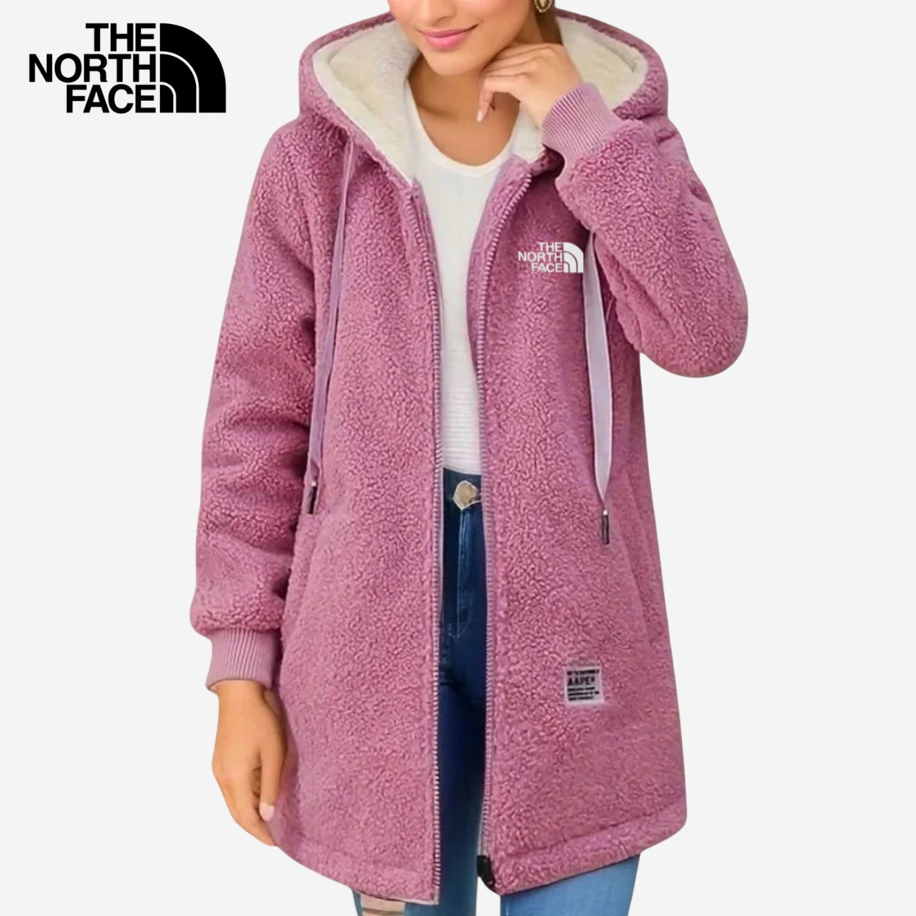 Fleece Coat with Hood || CLEARANCE SALE