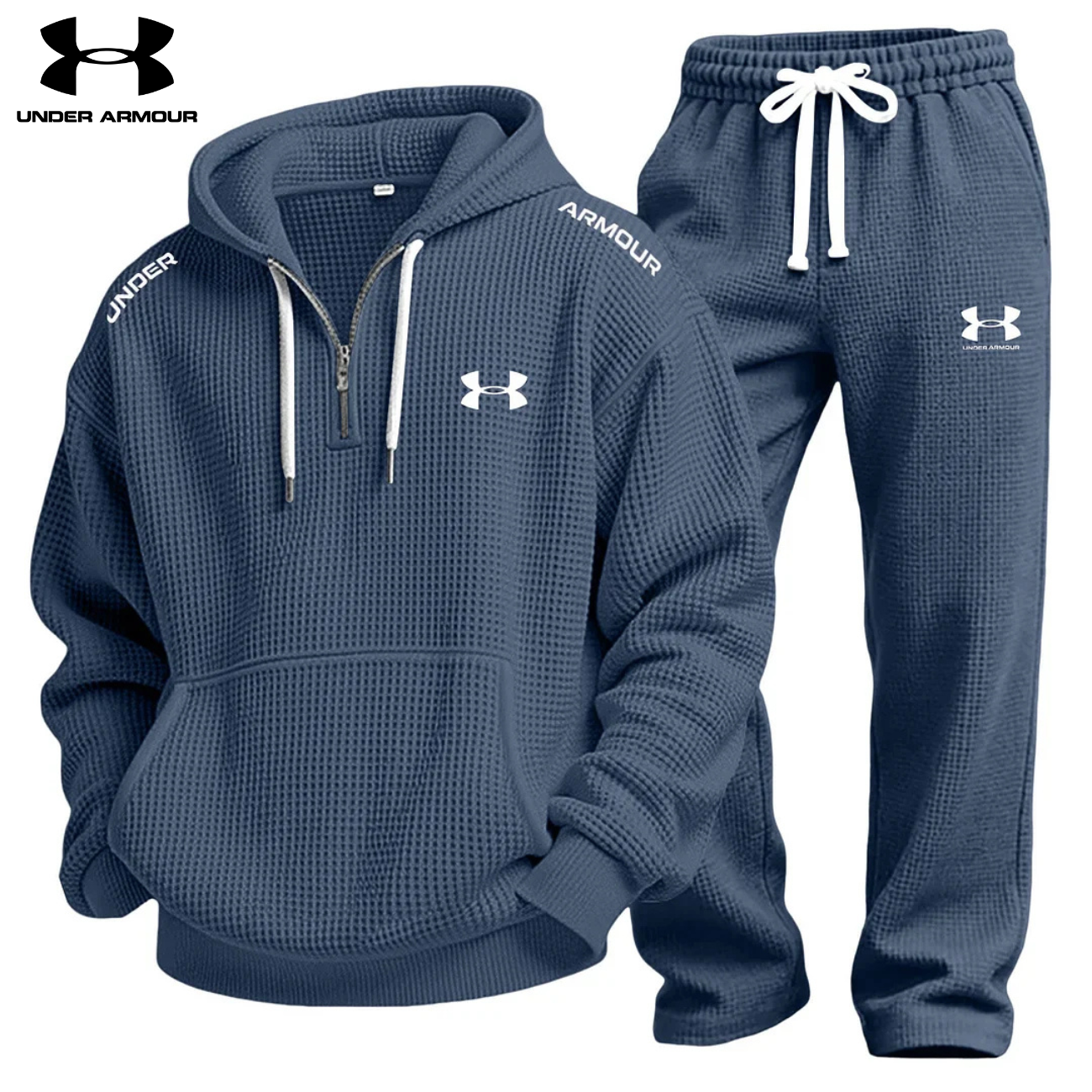 Performance Set with Waffle Knit Hoodie and Jogging Pants || Clearance Sale