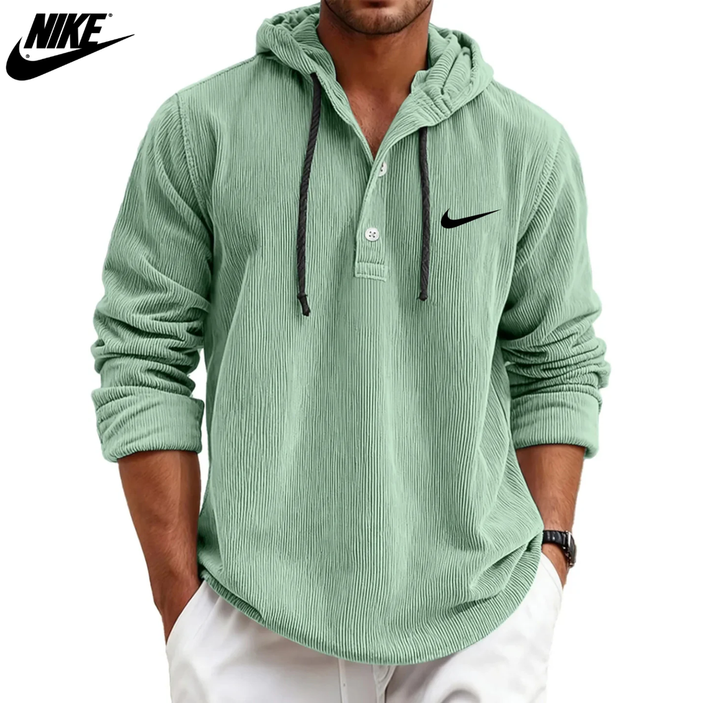 2026 Textured Hooded Henley || Clearance Sale