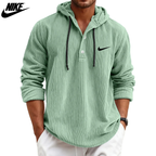 2026 Textured Hooded Henley || Clearance Sale