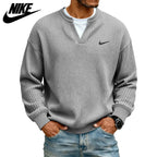 Textured V-Neck Sweatshirt || CLEARANCE SALE