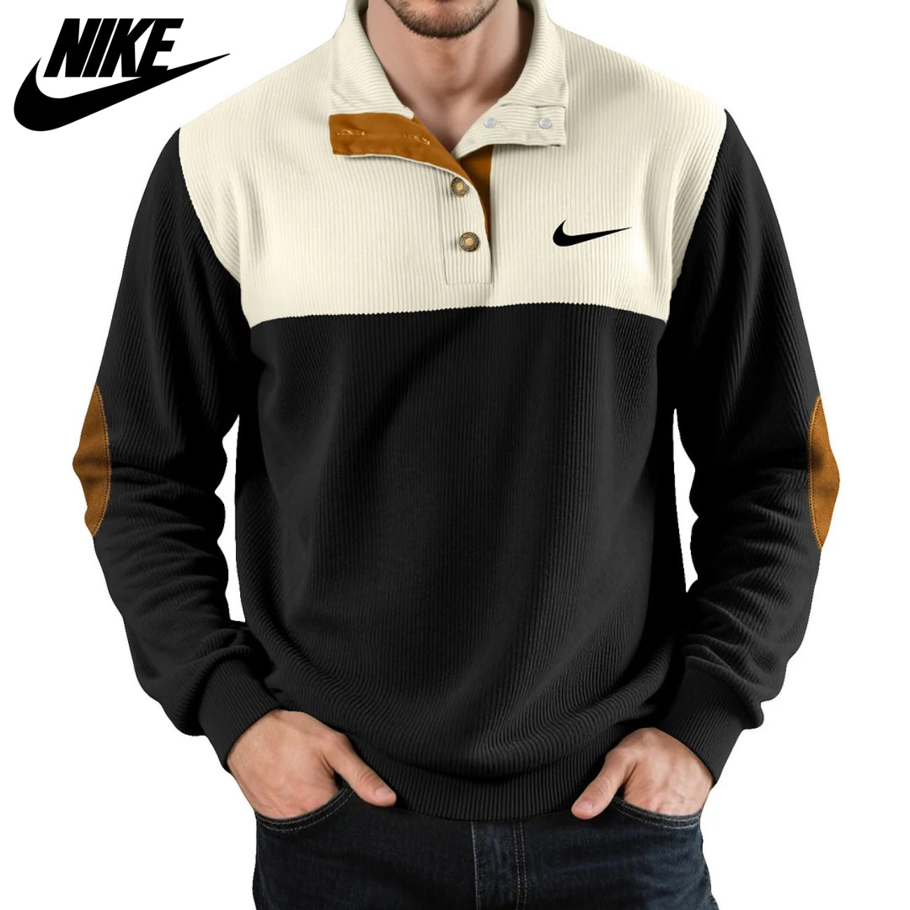 Retro Panel Sweater || CLEARANCE SALE