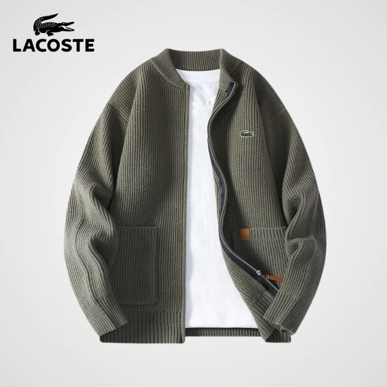 Zipped Knit Cardigan || CLEARANCE PRICE