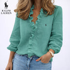Elegant blouse with ruffles || CLEARANCE