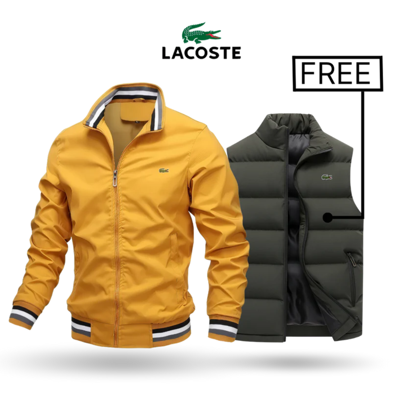 2026 Jacket with Zipper + Thermal Vest – Buy 1 Get 1 Free || Clearance Sale