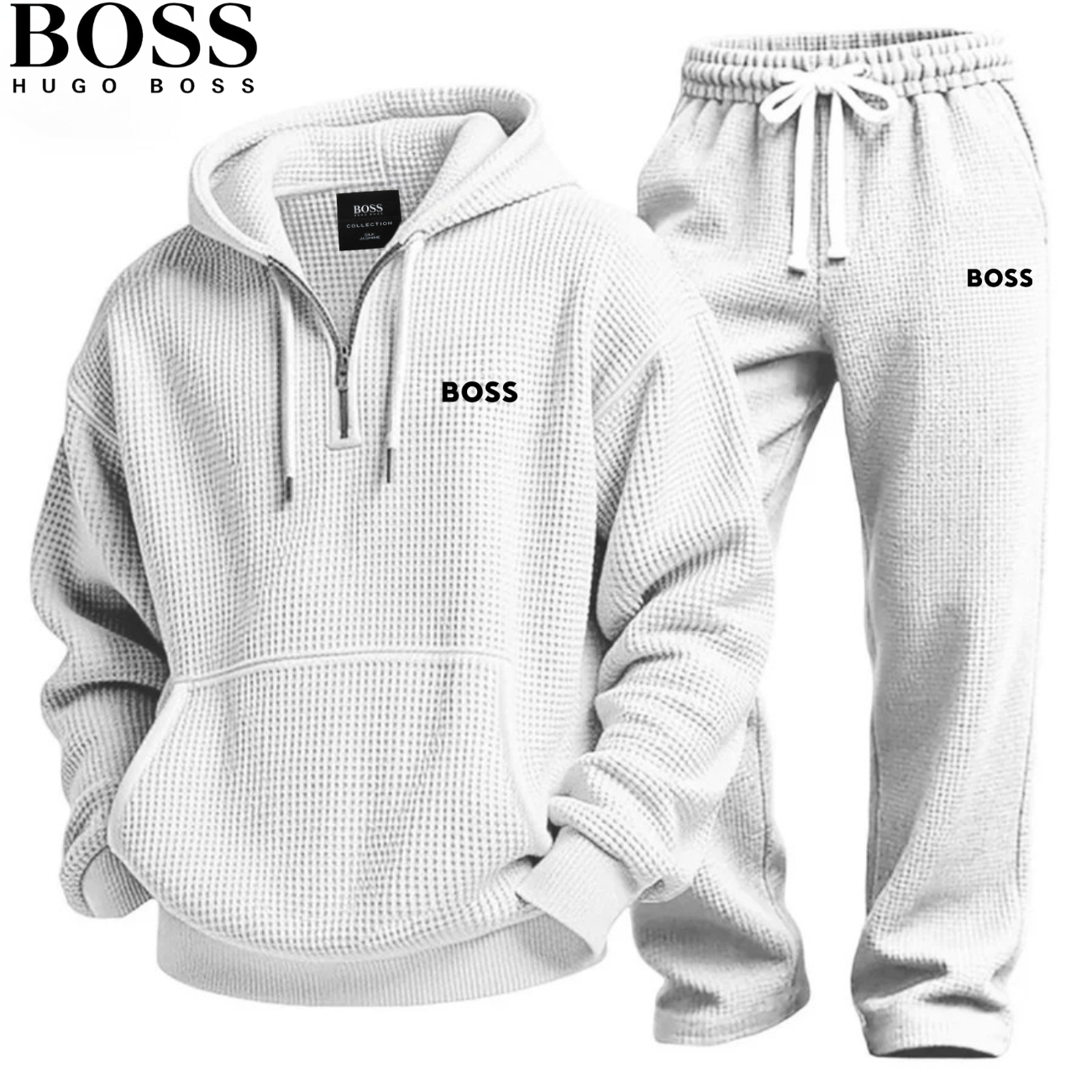 2026 Casual Waffle Textured Tracksuit || CLEARANCE PRICE